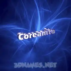 coreanito in Plasma style - 3D name wallpaper
