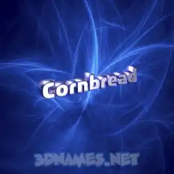 cornbread in Plasma style - 3D name wallpaper