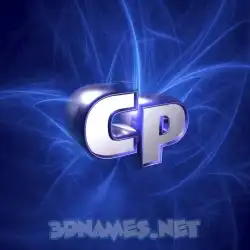 cp in Plasma style - 3D name wallpaper