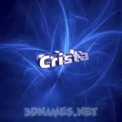 crista in Plasma style - 3D name wallpaper