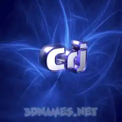 crj in Plasma style - 3D name wallpaper