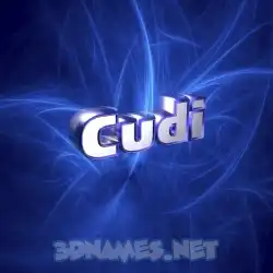 cudi in Plasma style - 3D name wallpaper