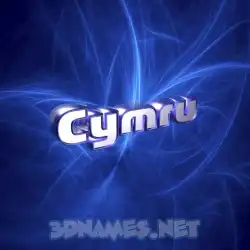 cymru in Plasma style - 3D name wallpaper