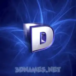 d in Plasma style - 3D name wallpaper