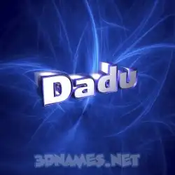 dadu in Plasma style - 3D name wallpaper
