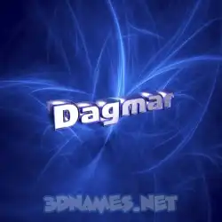 dagmar in Plasma style - 3D name wallpaper
