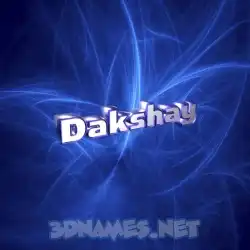 dakshay in Plasma style - 3D name wallpaper
