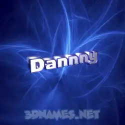 dannny in Plasma style - 3D name wallpaper