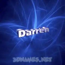 darren in Plasma style - 3D name wallpaper