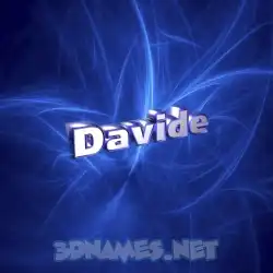 davide in Plasma style - 3D name wallpaper