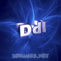 ddl in Plasma style - 3D name wallpaper