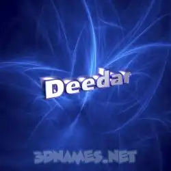 deedar in Plasma style - 3D name wallpaper