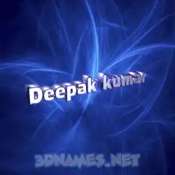 deepak kumar in Plasma style - 3D name wallpaper