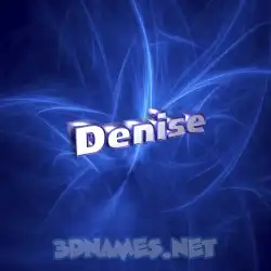 denise in Plasma style - 3D name wallpaper