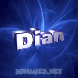 dian in Plasma style - 3D name wallpaper