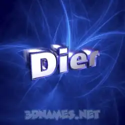dier in Plasma style - 3D name wallpaper