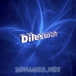 dileswar in Plasma style - 3D name wallpaper