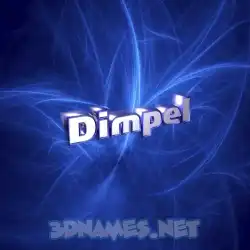 dimpel in Plasma style - 3D name wallpaper