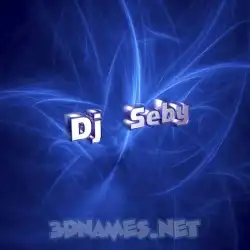 dj   seby in Plasma style - 3D name wallpaper