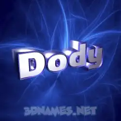 dody in Plasma style - 3D name wallpaper