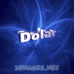 dolar in Plasma style - 3D name wallpaper