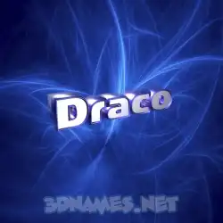 draco in Plasma style - 3D name wallpaper