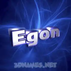 egon in Plasma style - 3D name wallpaper