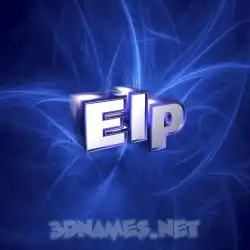 elp in Plasma style - 3D name wallpaper