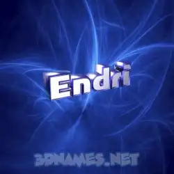 endri in Plasma style - 3D name wallpaper