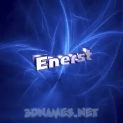 enerst in Plasma style - 3D name wallpaper