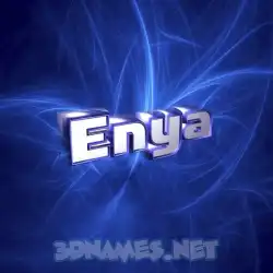 enya in Plasma style - 3D name wallpaper
