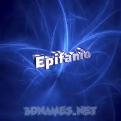 epifanio in Plasma style - 3D name wallpaper