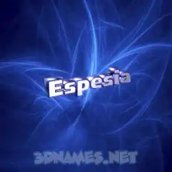 espesia in Plasma style - 3D name wallpaper