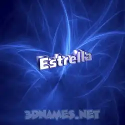 estrella in Plasma style - 3D name wallpaper