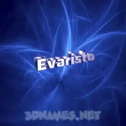 evaristo in Plasma style - 3D name wallpaper