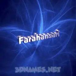 farahansari in Plasma style - 3D name wallpaper
