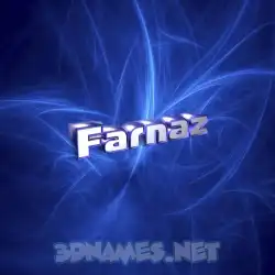farnaz in Plasma style - 3D name wallpaper