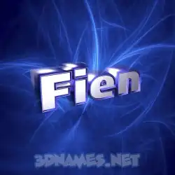 fien in Plasma style - 3D name wallpaper
