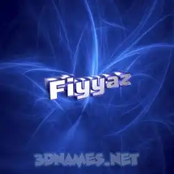 fiyyaz in Plasma style - 3D name wallpaper