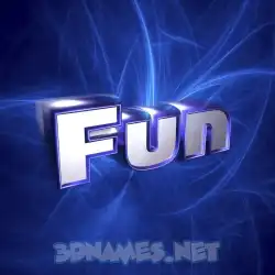fun in Plasma style - 3D name wallpaper