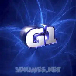 g1 in Plasma style - 3D name wallpaper