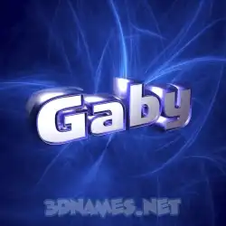 gaby in Plasma style - 3D name wallpaper