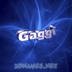 gaggi in Plasma style - 3D name wallpaper