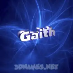 gaith in Plasma style - 3D name wallpaper