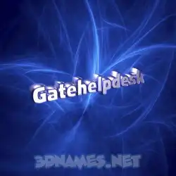 gatehelpdesk in Plasma style - 3D name wallpaper