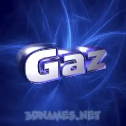 gaz in Plasma style - 3D name wallpaper