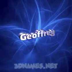 geoffrey in Plasma style - 3D name wallpaper