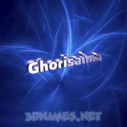 ghorisaima in Plasma style - 3D name wallpaper