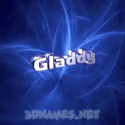 gladdy in Plasma style - 3D name wallpaper