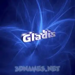 gladis in Plasma style - 3D name wallpaper